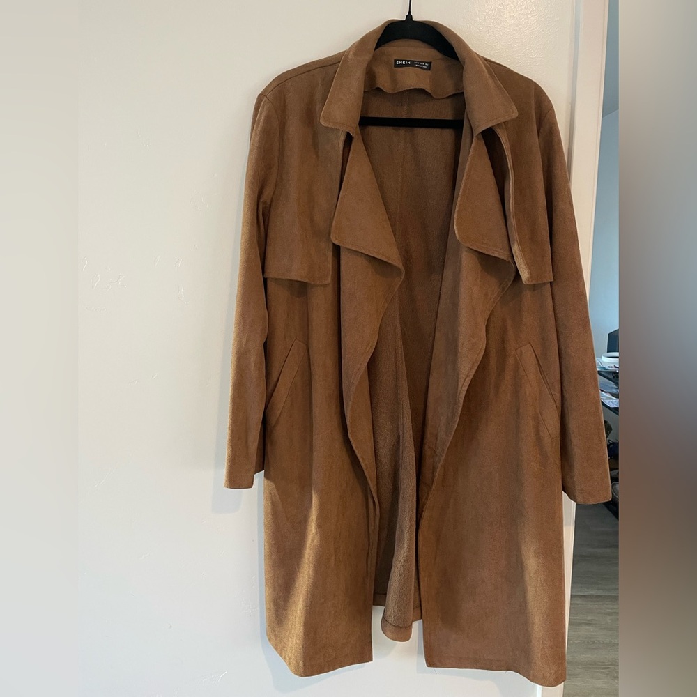 SHEIN Long Brown Coat